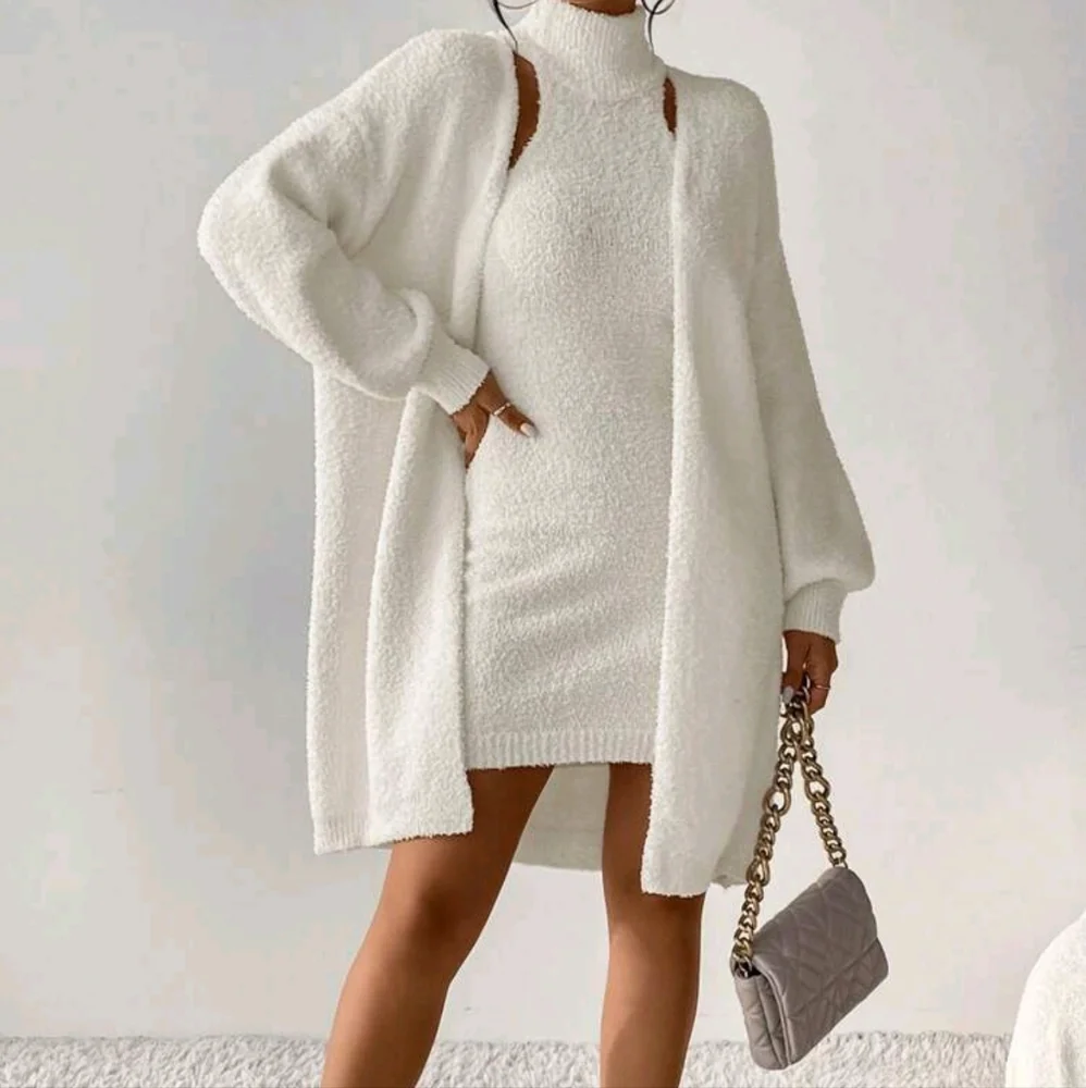 NWT Drop Shoulder Duster Cardigan & Sweater Dress - Picture 2 of 6